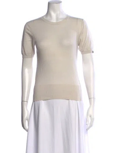 Pre-owned Extreme Cashmere Wool Crew Neck Top In Neutrals