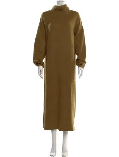 Pre-owned Extreme Cashmere Wool Long Dress In Brown