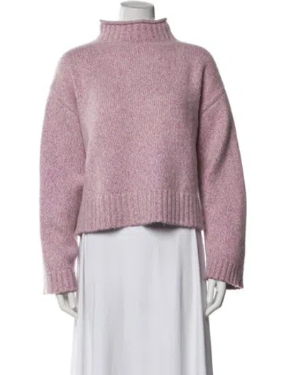 Pre-owned Extreme Cashmere Wool Mock Neck Sweater In Purple