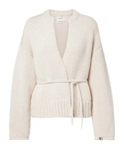 Extreme Cashmere Wrap Cardigan In White