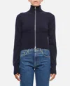 Extreme Cashmere X Front Zip Closure Sweater In Blue