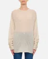 Extreme Cashmere X Gemini Cashmere Round Neck Sweater In Beige
