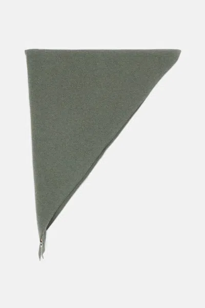 Extreme Cashmere X N.35 Bandana Scarf In Triangle Shape In Green