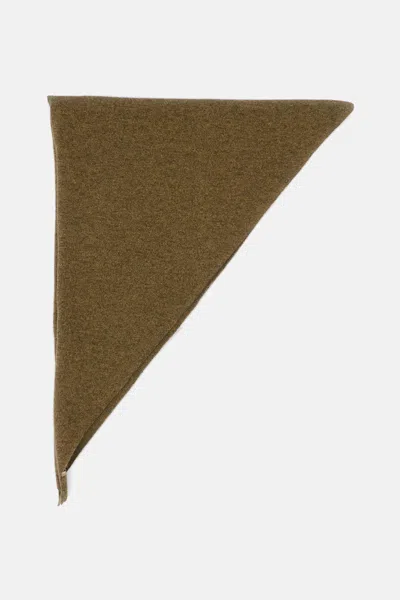 Extreme Cashmere X N.35 Bandana Scarf In Triangle Shape In White