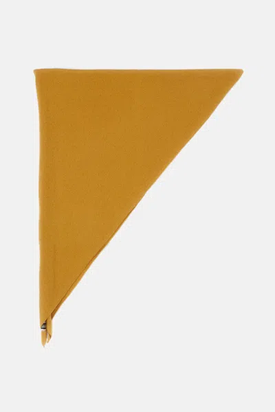 Extreme Cashmere X N.35 Bandana Scarf In Triangle Shape In Yellow