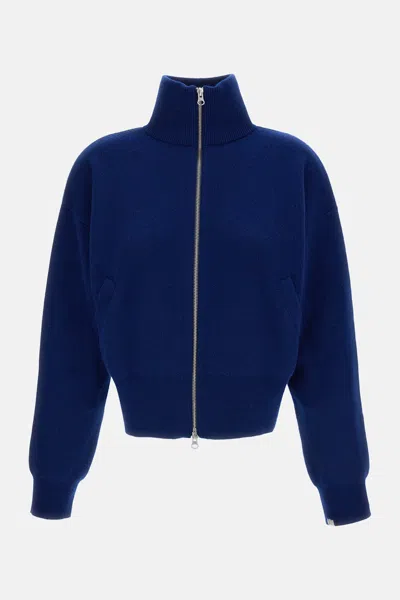 Extreme Cashmere X N.385 Zip Cardigan Xtra Cute In Blue