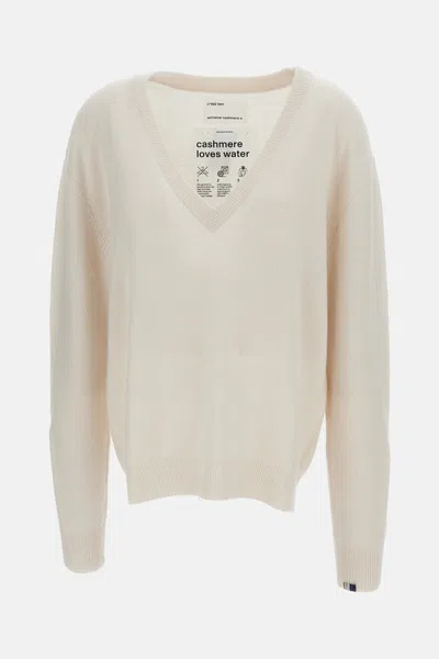 Extreme Cashmere X N.492 V-neck Sweater Ben In Neutral