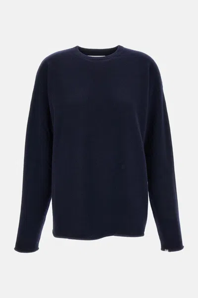 Extreme Cashmere X N.493 Oversize Crew Neck Sweater Paolo In Blue