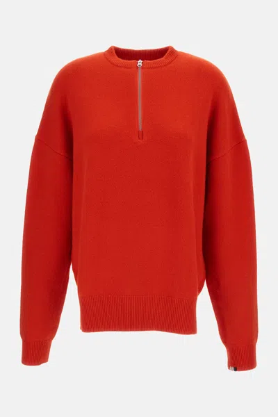 Extreme Cashmere X N.496 Crew Neck With Zip Like In Red