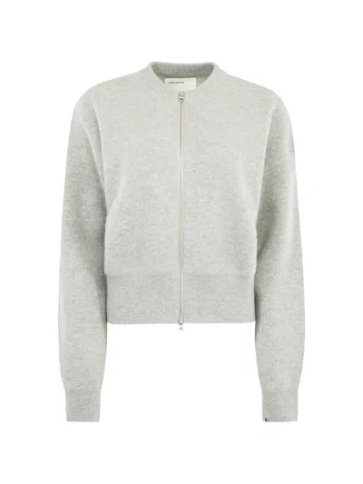 Extreme Cashmere Xtra Fun Zip-up Cardigan In Blue