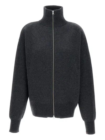 EXTREME CASHMERE XTRA OUT HIGH-NECK ZIP-FRONT CARDIGAN