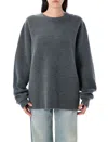 Extreme Cashmere You Ribbed Knit Sweater In Gray