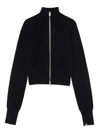 Extreme Cashmere Zip-up Cardigan In Black