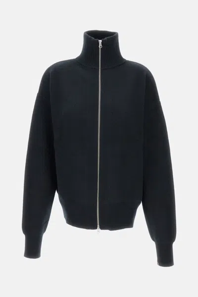 Extreme Cashmere Zip-up Cardigan In Black