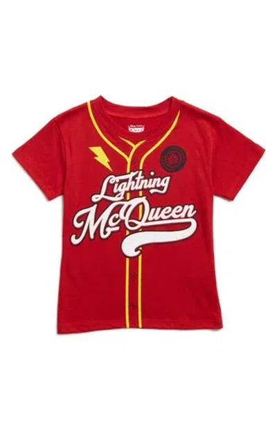 Extreme Concepts Kids' Cars Varsity Baseball Jersey In Red