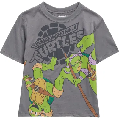Extreme Concepts Kids' Tmnt Graphic T-shirt In Dark Pearl