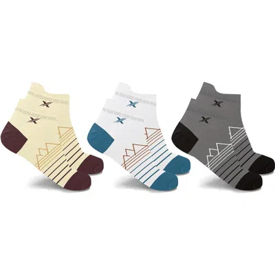 Extreme Fit 3-pack Ankle Length Compression Socks In Multi