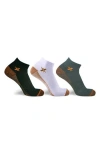 Extreme Fit 3-pack Copper Infused Ankle Length Compression Socks In Multi