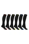 Extreme Fit Assorted 6-pack Antifatigue Recovery Socks In Black Assorted