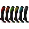 Extreme Fit Gender Inclusive Assorted 6-pack Athletic Graduated Compression Socks In Black Assorted