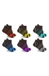 Extreme Fit Ultra V Stripe Compression Ankle Socks In Black Assorted