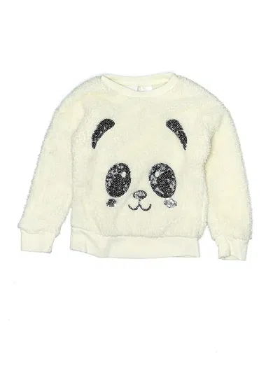 Pre-owned Extremely Me Kids' Pullover Sweater In White