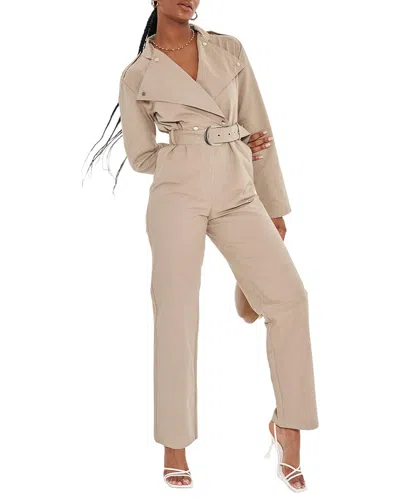 Extro & Vert Extro&vert Aria Jumpsuit In Neutral