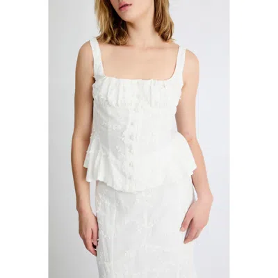 EXTRO & VERT EXTRO & VERT BELLA EMBROIDERED DETAIL TOP