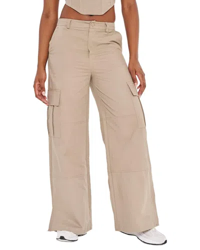 Extro & Vert Extro&vert Cargo Pocket Panel Trouser In Animal Print