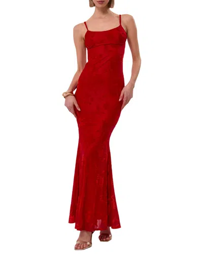 Extro & Vert Isabella Maxi Dress In Red