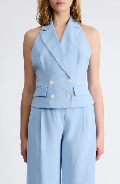 Extro & Vert Mia Tailored Double Breasted Top In Multi
