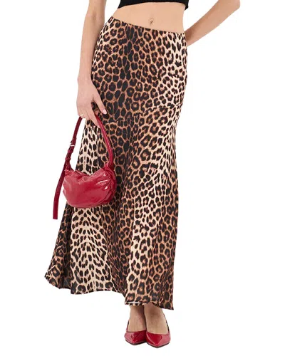 Extro & Vert Extro&vert Sandi Midi Skirt In Brown