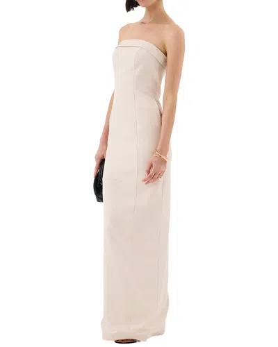 Extro & Vert Extro&vert Tall Bandeau Maxi Dress In Gray