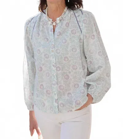 Ex-voto Greta Blouse In Mineral In Grey