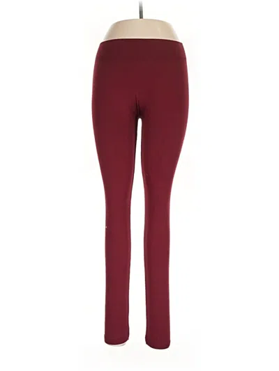 Pre-owned Eye Candy Active Pants In Burgundy
