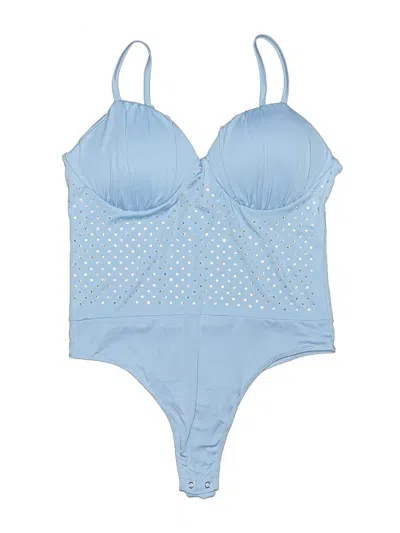 Pre-owned Eye Candy Bodysuit In Blue