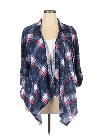 Pre-owned Eye Candy Kimono In Blue