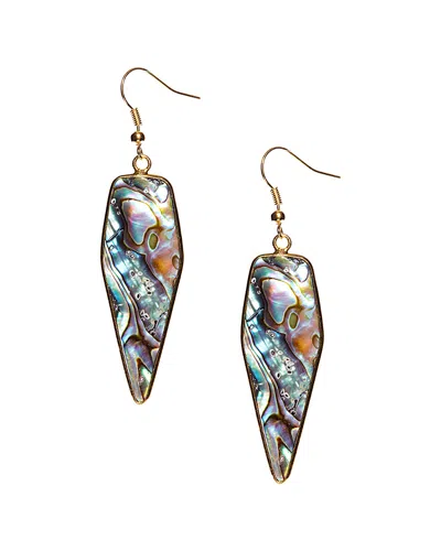EYE CANDY LA EYE CANDY LA ABALONE SHELL EARRINGS