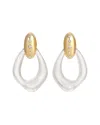 Eye Candy La Adalee Clear Acrlic Earring Drop In Gold