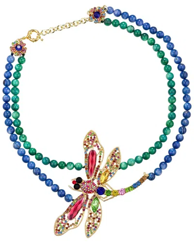 Eye Candy La Agate Dragonfly Necklace