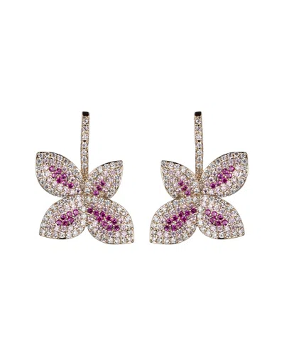 Eye Candy La Agnes Cz Crystal Drop Earrings In Neutral
