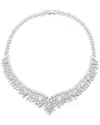 Eye Candy La Agnes Cz Crystal Tennis Necklace In Neutral