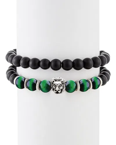 Eye Candy La Alloy Lion Head Stretch Bracelet