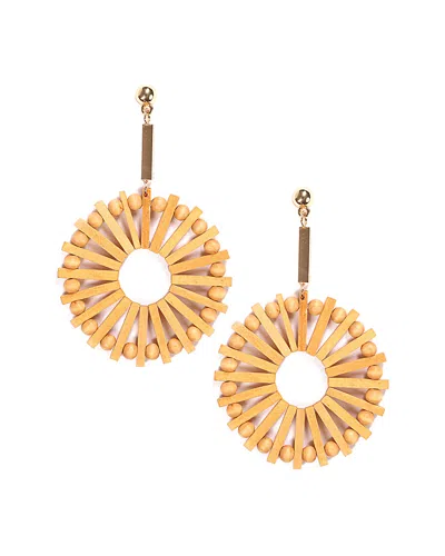 Eye Candy La Alpine Wood Drop Earrings