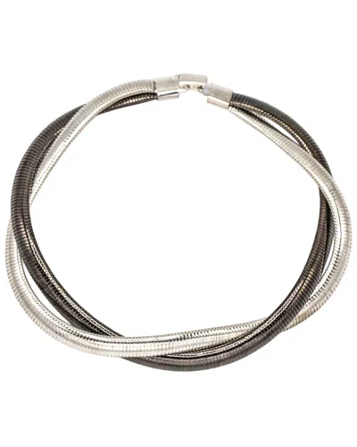 Eye Candy La Alyssa 2 Tone Collar Necklace In Multi