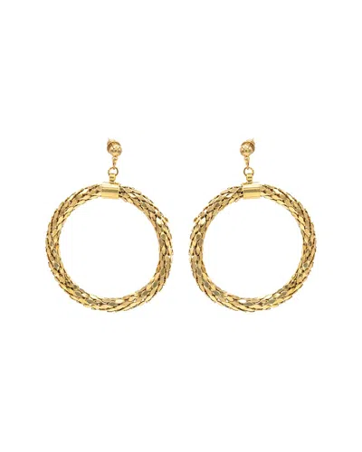 Eye Candy La Amy Mesh Drop Earrings In Gold