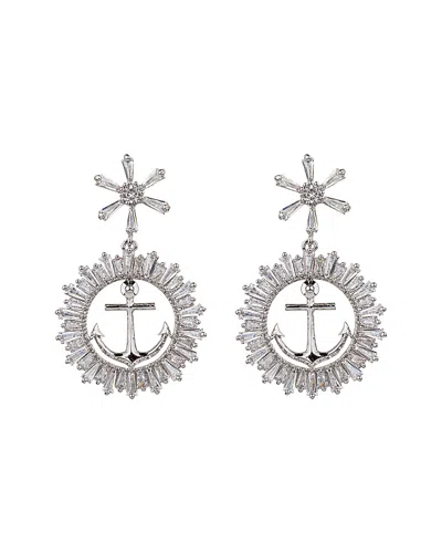Eye Candy La Anchor Away Cz Crystal Drop Earring