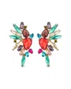 Eye Candy La Art Gala Crystal Rainbow Drop Earrings