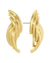 Eye Candy La Aurora Door Knocker Earrings In Gold