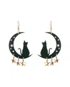 Eye Candy La Black Cat Earrings